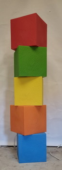 5x Heico Midcentury Würfellampen