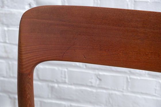 Image 1 of 4x Niels Møller Modell 75 in Teak, 1960er Jahre Dänemark