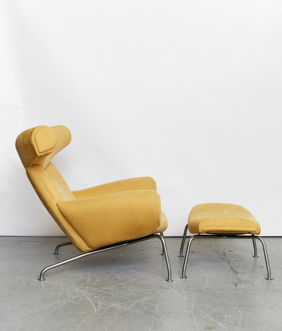 Image 1 of AP Stolen AP-46 "OX" Chair + Ottomane by Hans J. Wegner