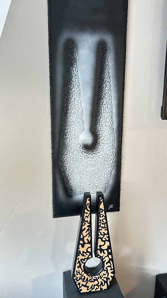 Image 1 of Rotan Hunt Wandbild „Skulptur“