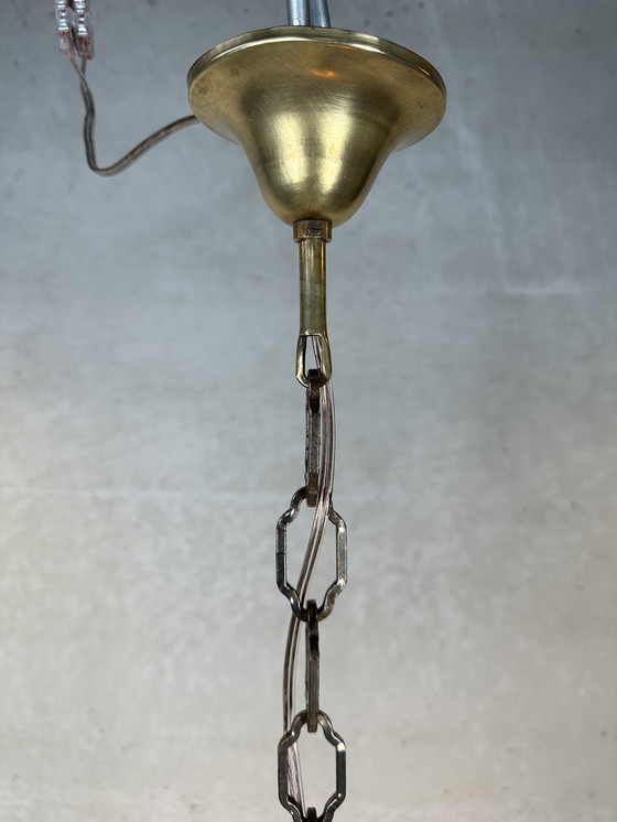 Image 1 of Art-Deco-Opal-Hängelampe