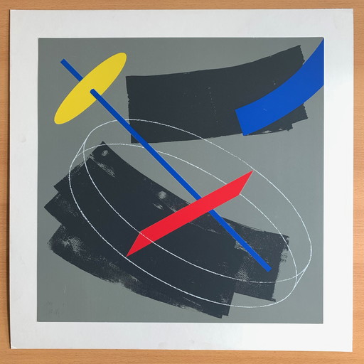 Siebdruck Marius Quee auf Passepartout