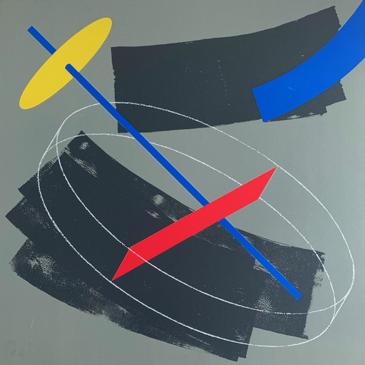 Siebdruck Marius Quee auf Passepartout