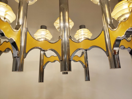 Image 1 of Gaetano sciolari Space Age Kronleuchter, 1970er Jahre