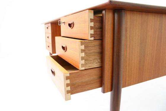 Image 1 of Peter Hvidt, Orla Mølgaard Nielsen Teak Writing Desk / Schreibtisch, Denmark 1960s