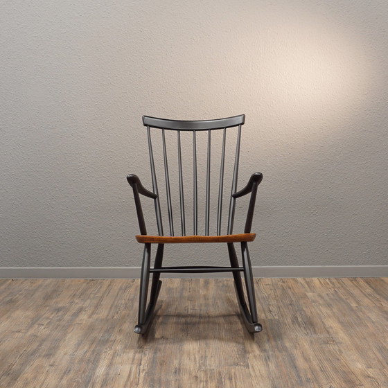 Image 1 of Hagafors Rocking Chair | Design Roland Rainer | Mid Century 60er Schaukelstuhl