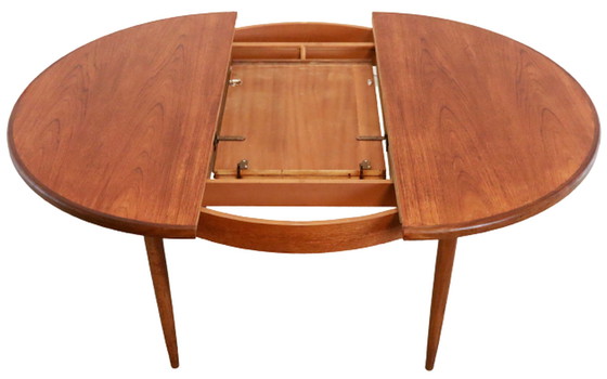 Image 1 of G-Plan Runder Vintage Esszimmertisch ausziehbar 'Avebury'
