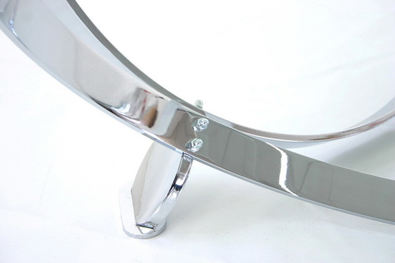 Image 1 of Knut Hesterberg Space-Age Chrome Ring Coffee Table / Couchtisch