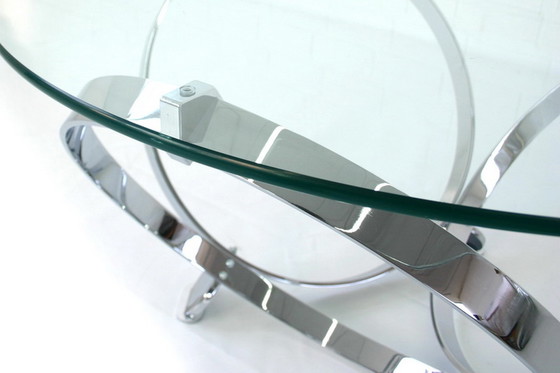 Image 1 of Knut Hesterberg Space-Age Chrome Ring Coffee Table / Couchtisch