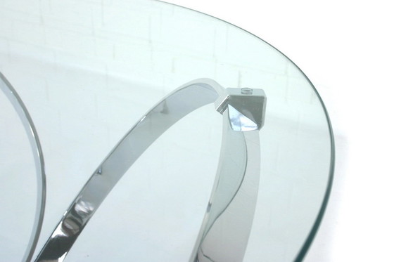 Image 1 of Knut Hesterberg Space-Age Chrome Ring Coffee Table / Couchtisch