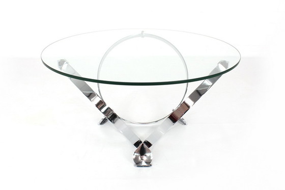 Image 1 of Knut Hesterberg Space-Age Chrome Ring Coffee Table / Couchtisch
