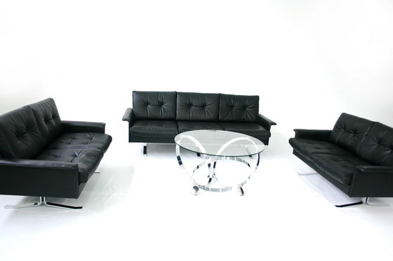 Image 1 of Knut Hesterberg Space-Age Chrome Ring Coffee Table / Couchtisch
