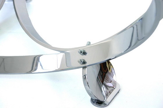 Image 1 of Knut Hesterberg Space-Age Chrome Ring Coffee Table / Couchtisch