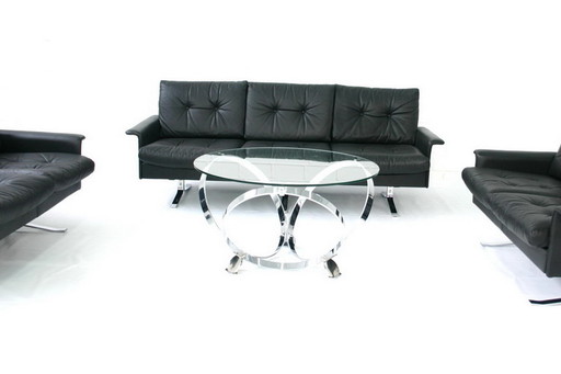 Knut Hesterberg Space-Age Chrome Ring Coffee Table / Couchtisch