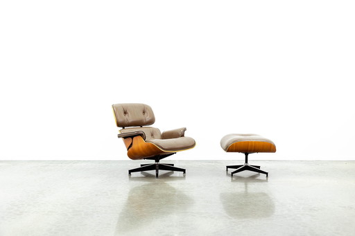 Eames Lounge Chair + Ottomane 80er Edition
