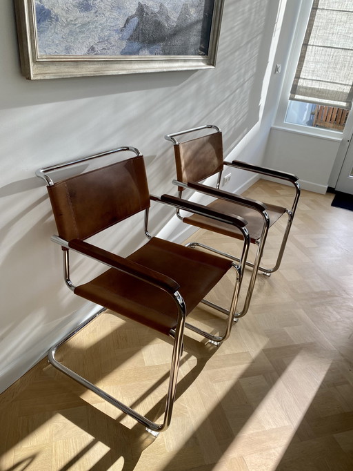 2x Thonet S34 Sessel von Mart Stam