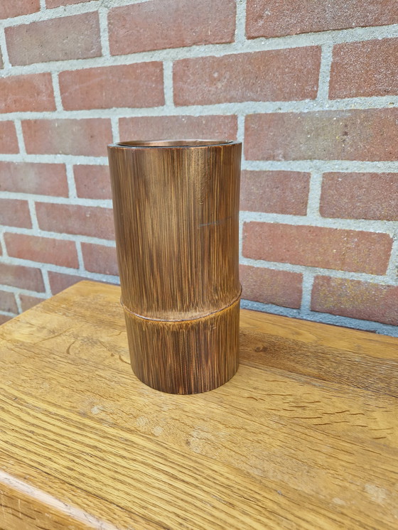 Image 1 of Vintage Flaschenhalter aus Bambus