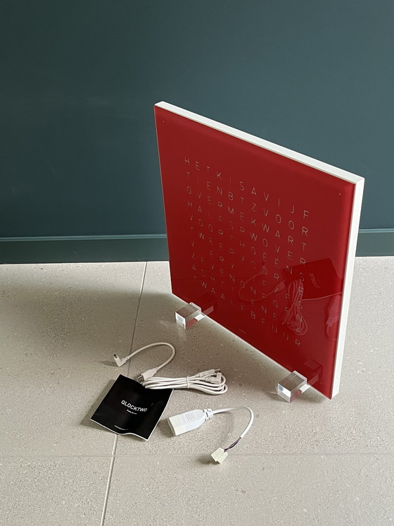 Image 1 of 2x Qlocktwo Biegert & Funk Uhr