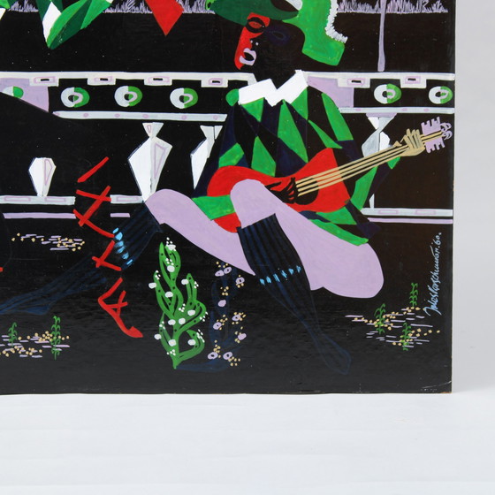 Image 1 of Jules Verschuuren – Öl auf Holz – 1960