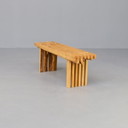 Houten Lattenbank für La Falegnameria Studio