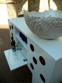 Design-Weinschrank Hochglanz weiß