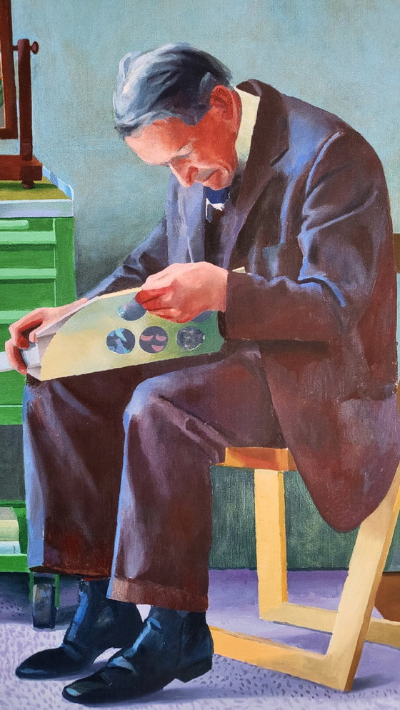 Image 1 of David Hockney - Tentoonstellingsaffiche - Werke aus der Tate