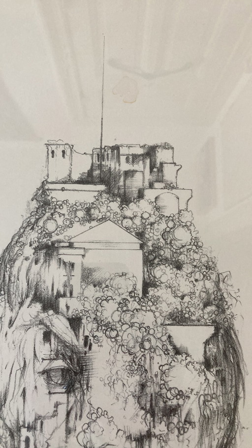 Flora, Radierung von Dirkje Kuik