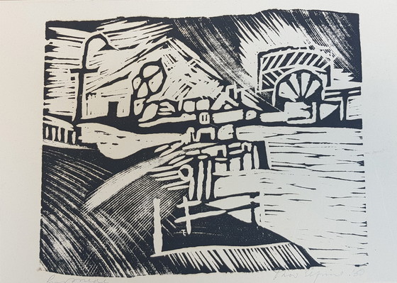 Image 1 of Theo Elfrink 'Waalkade und Brückenkopf'