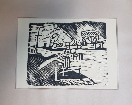 Image 1 of Theo Elfrink 'Waalkade und Brückenkopf'