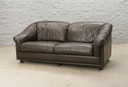Leder 2-Sitzer-Sofa aus Braun Leder von Leolux Seal. Niederlande, 1970er Jahre.
