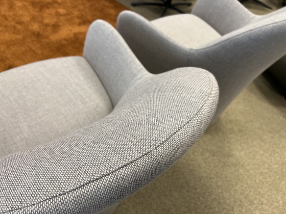 Image 1 of 2x Gelderland Solid Chair Sessel grau