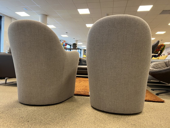 Image 1 of 2x Gelderland Solid Chair Sessel grau