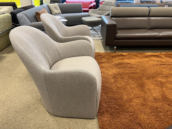 Image 1 of 2x Gelderland Solid Chair Sessel grau