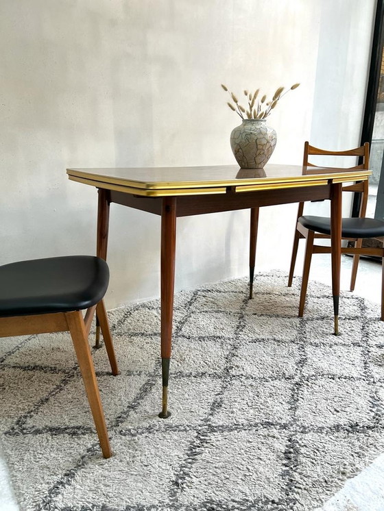 Image 1 of 1950er ausziehbarer höhenverstellbarer Tisch Hornitex Vierhaus Tische