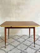 1950er ausziehbarer höhenverstellbarer Tisch Hornitex Vierhaus Tische