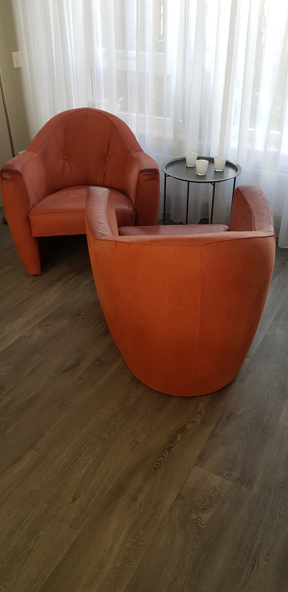 Image 1 of Leolux Sessel Carabas geschliffenes Leder Preis pro Stück!