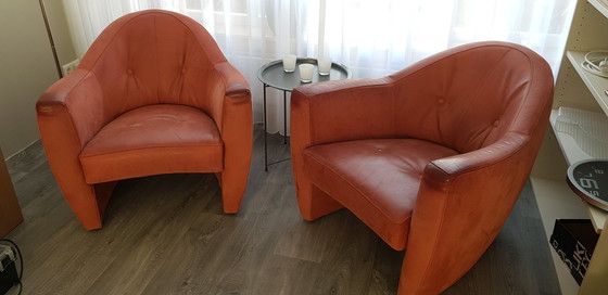 Image 1 of Leolux Sessel Carabas geschliffenes Leder Preis pro Stück!