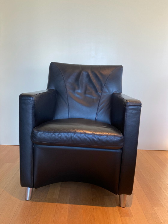 Image 1 of Leolux Dolcinea schwarzes Leder