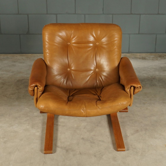 Image 1 of 2x Vintage Elsa & Nordahl Solheim Kengu Sessel