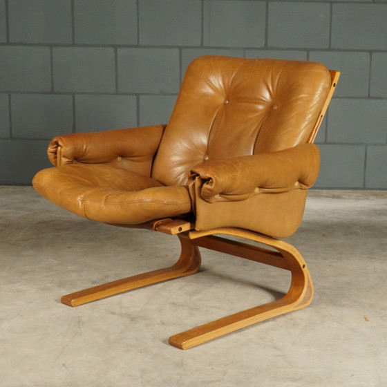 Image 1 of 2x Vintage Elsa & Nordahl Solheim Kengu Sessel