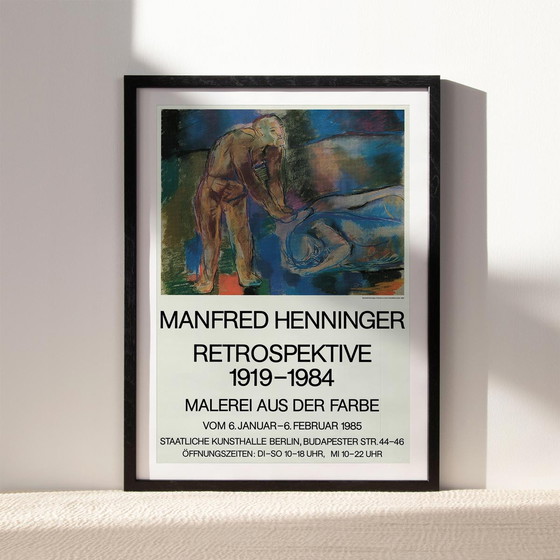 Image 1 of Manfred Henninger Retrospektive Staatliche Kunsthalle Berlin poster