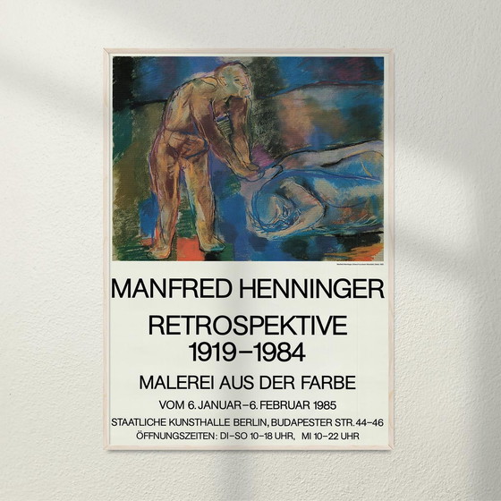 Image 1 of Manfred Henninger Retrospektive Staatliche Kunsthalle Berlin poster