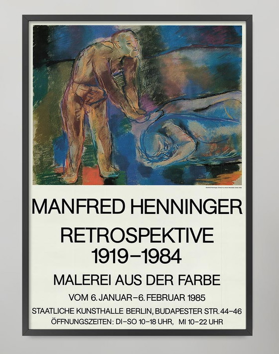 Image 1 of Manfred Henninger Retrospektive Staatliche Kunsthalle Berlin poster