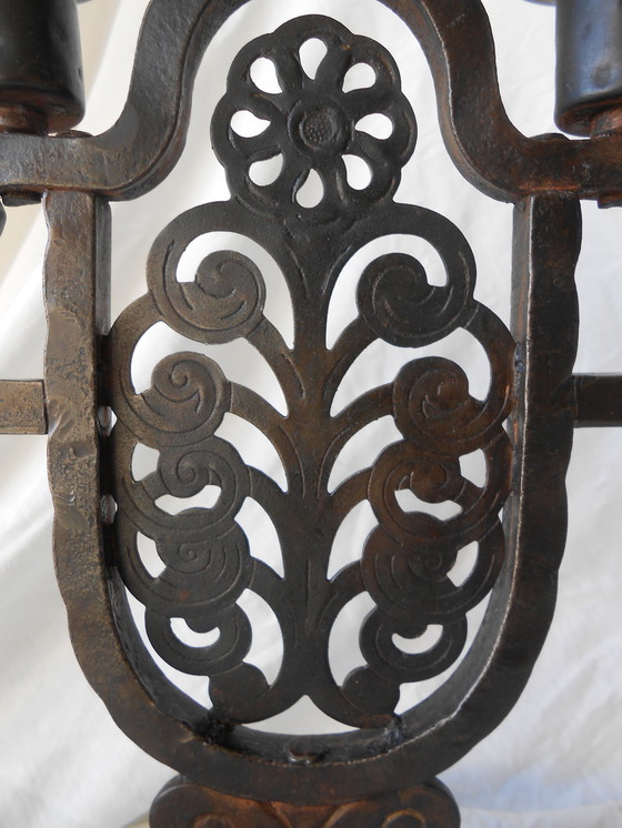 Image 1 of Schmiedeeiserner Leuchter Hugo Berger (Goberg Schmalkalden)