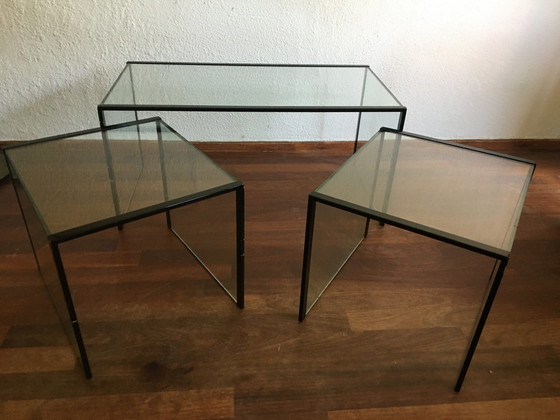 Image 1 of 3-teilige Couchtisch-Kombination im italienischen Design von Tonelli