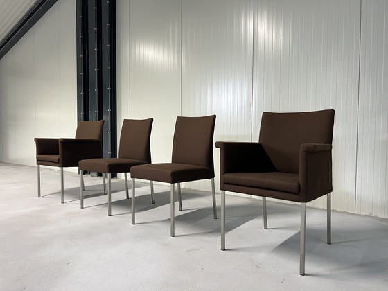 Image 1 of 4 Bert plantagie Groove Esszimmerstühle braun Wolle Stoff