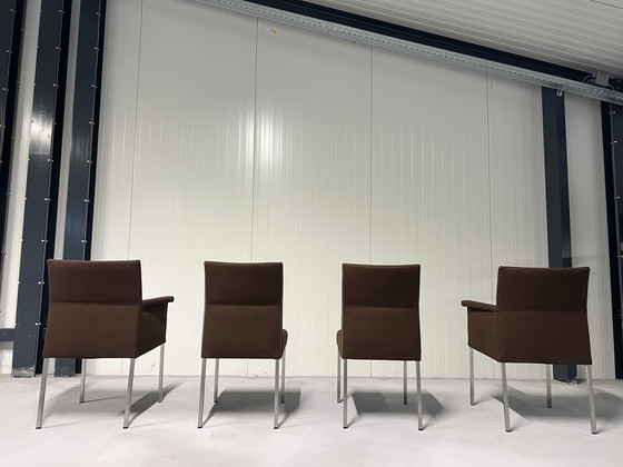 Image 1 of 4 Bert plantagie Groove Esszimmerstühle braun Wolle Stoff