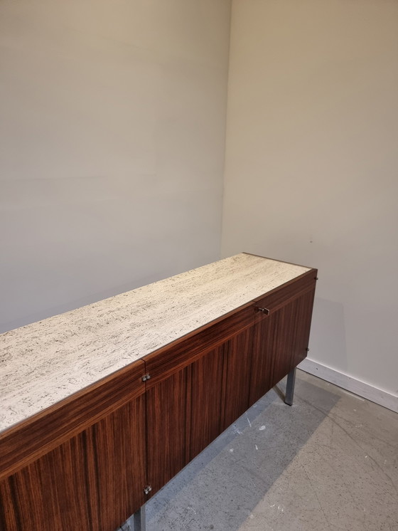 Image 1 of Etienne Fermigier Sideboard mit Travertinplatte