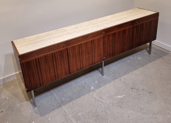 Image 1 of Etienne Fermigier Sideboard mit Travertinplatte