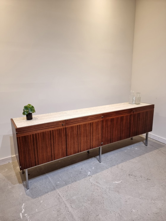 Image 1 of Etienne Fermigier Sideboard mit Travertinplatte